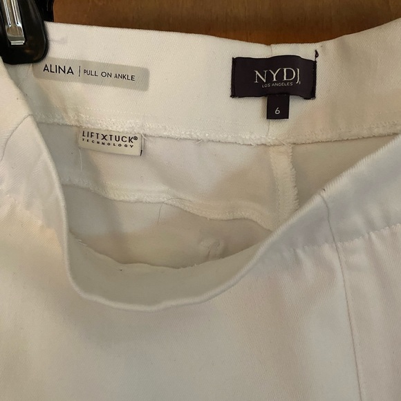 NYDJ skinny white pull on ankle jeans size 6 - Picture 2 of 5